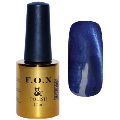 Гель-лак F.O.X Gel Polish Сat Eye №081 (синий, кошачий глаз) 12 мл