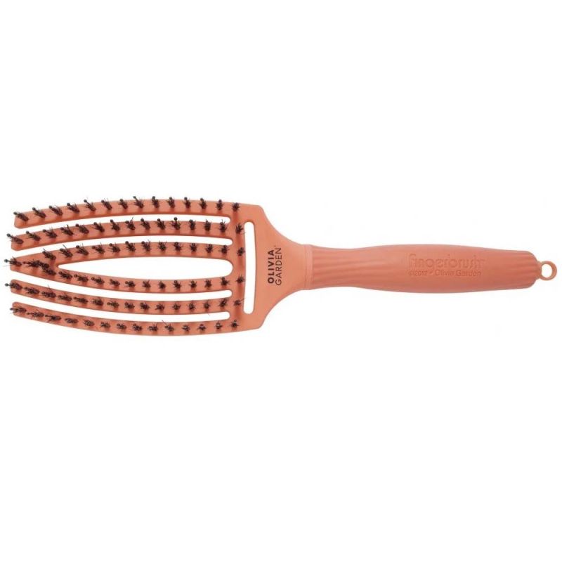 Щітка для укладання волосся Olivia Garden Finger Brush Combo Coral