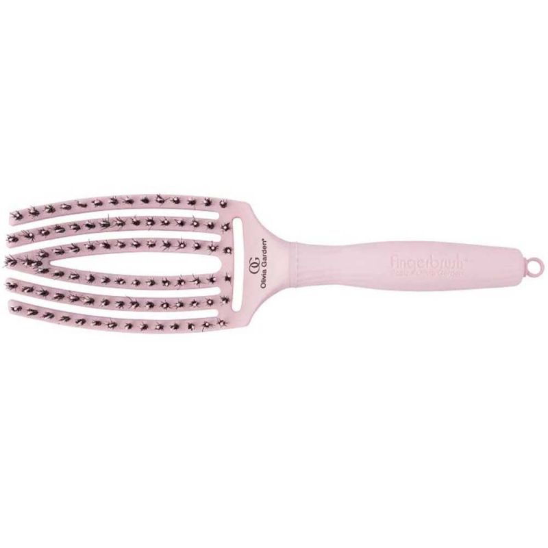 Щетка для укладки волос Olivia Garden Finger Brush Combo Medium Pastel Pink