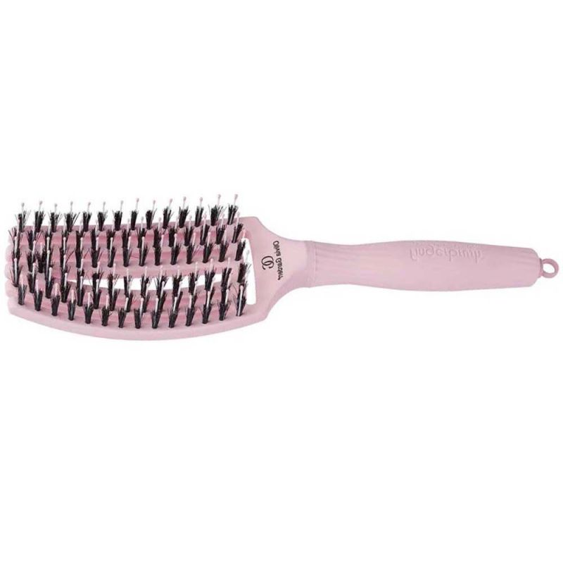 Щітка для укладки волосся Olivia Garden Finger Brush Combo Medium Pastel Pink