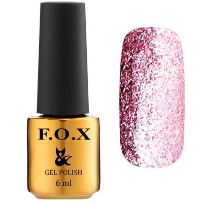 Гель-лак F.O.X Gel Polish Gold Brilliance №009 (світло-фіалковий з блискітками) 6 мл