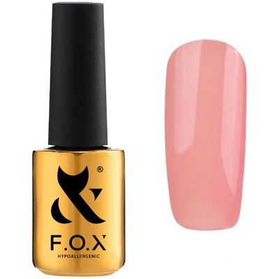 Гель-лак F.O.X Pigment Gel Polish №020 (теплый бежево-персиковый, эмаль) 7 мл