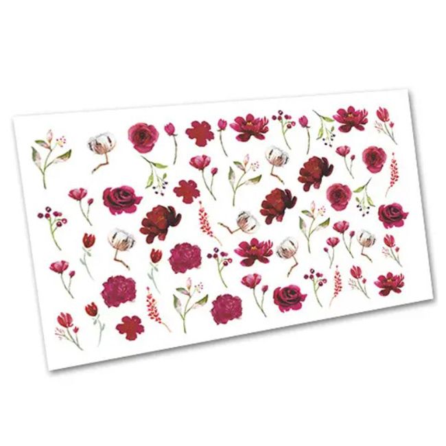 Слайдер дизайн W3453 Червоні квіти