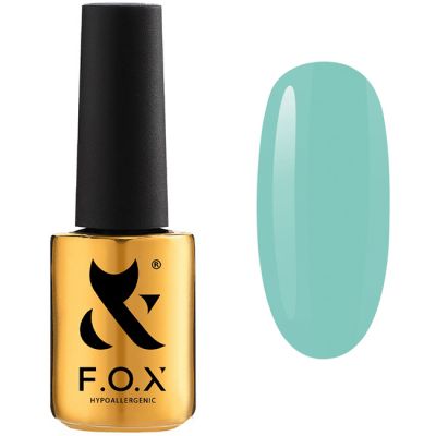 Гель-лак F.O.X Gel Vinyl Spectrum Spring №056 (бирюзовый, эмаль) 7 мл