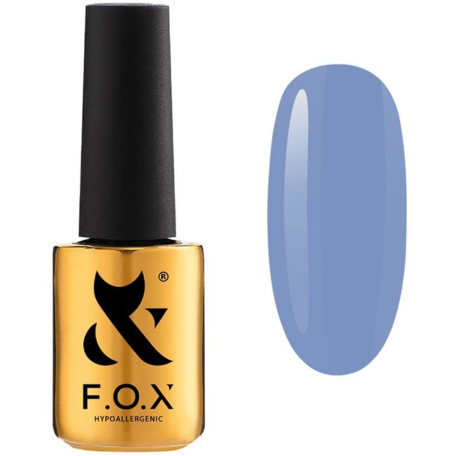 Гель-лак F.O.X Gel Vinyl Spectrum Spring №060 (синьо-блакитний, емаль) 7 мл