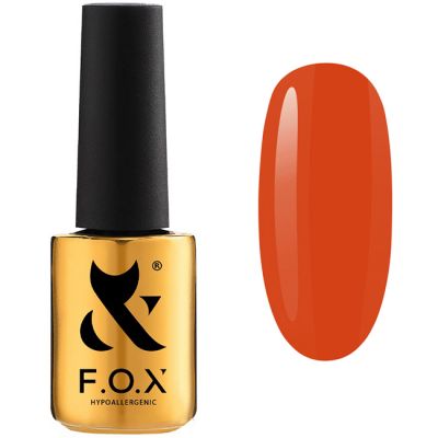 Гель-лак F.O.X Gel Vinyl Spectrum Spring №073 (вогненний червоний, емаль) 7 мл