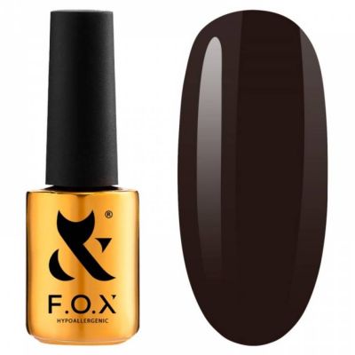 Гель-лак F.O.X Gel-Polish Gold Spectrum №123 (темно-коричневый, эмаль) 7 мл