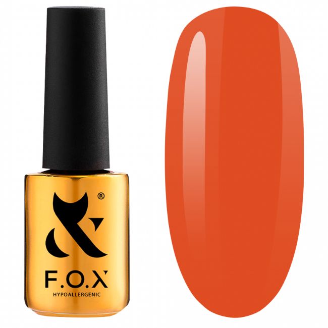 Гель-лак F.O.X Gel Polish Spectrum Gold №139 (помаранчевий, емаль) 7 мл