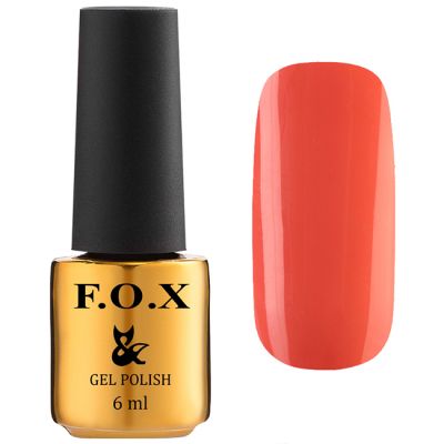 Гель-лак F.O.X Gel Polish Feel The Tropics Collection №519 (яркий лососевый, эмаль) 6 мл