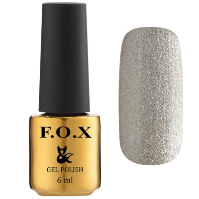 Гель-лак F.O.X Gel Polish Galaxy Collection №532 Венера (серый с блестками) 6 мл