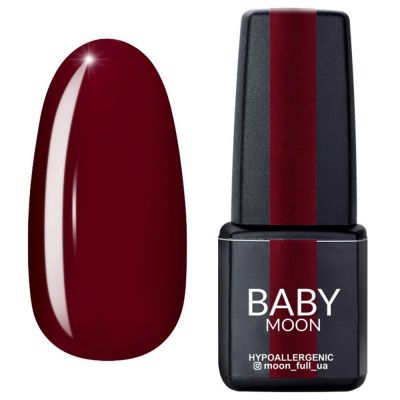 Гель-лак Baby Moon Burgundy №005 (кармінний, емаль) 6 мл