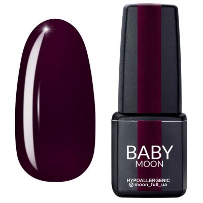 Гель-лак Baby Moon Burgundy №009 (винний, емаль) 6 мл