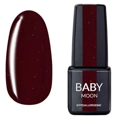 Гель-лак Baby Moon Red Chic №017 (бордовий з мікроблиском) 6 мл