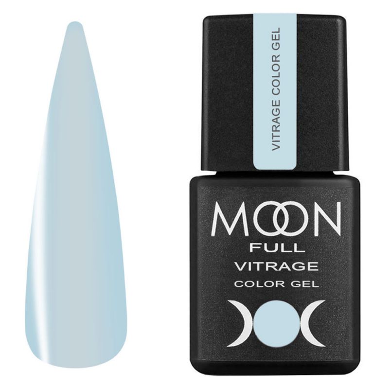 Гель-лак Moon Full Vitrage Collor Gel №05 (небесна димка, вітражний) 8 мл