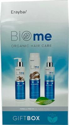 Набор Erayba BIOme Organic Hair Care (шампунь В12 250 мл, маска В10 200 мл, спрей-кондиционер В18 200 мл)