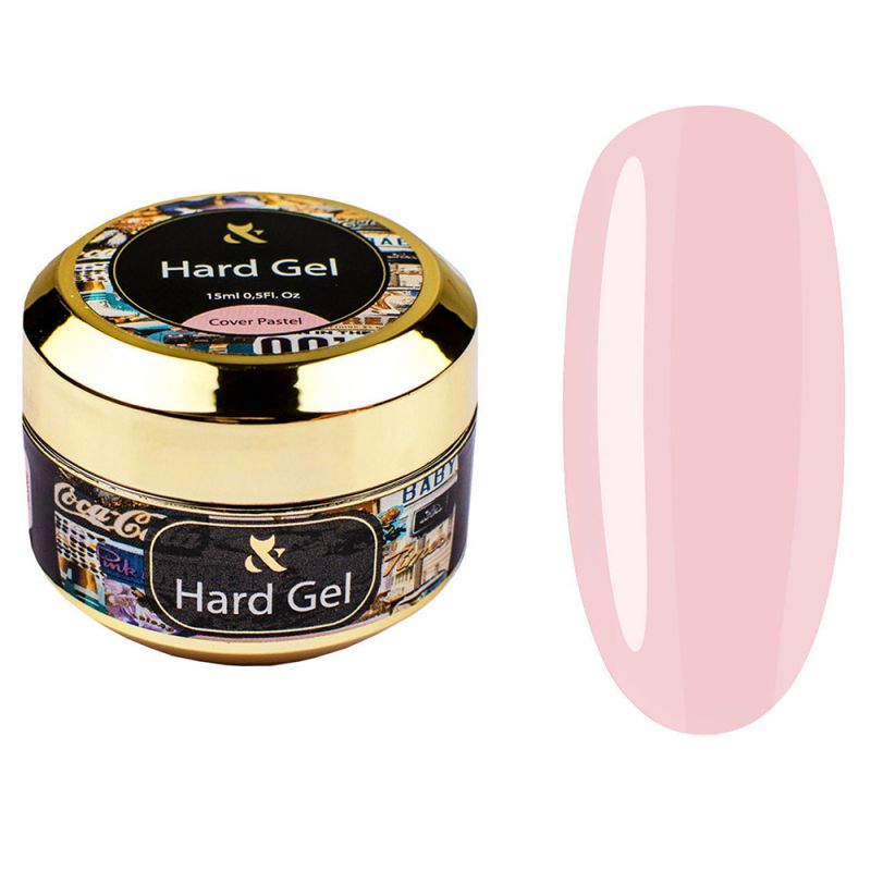 Моделюючий гель F.O.X Hard Gel Cover Pastel (рожевий пастельний) 15 мл