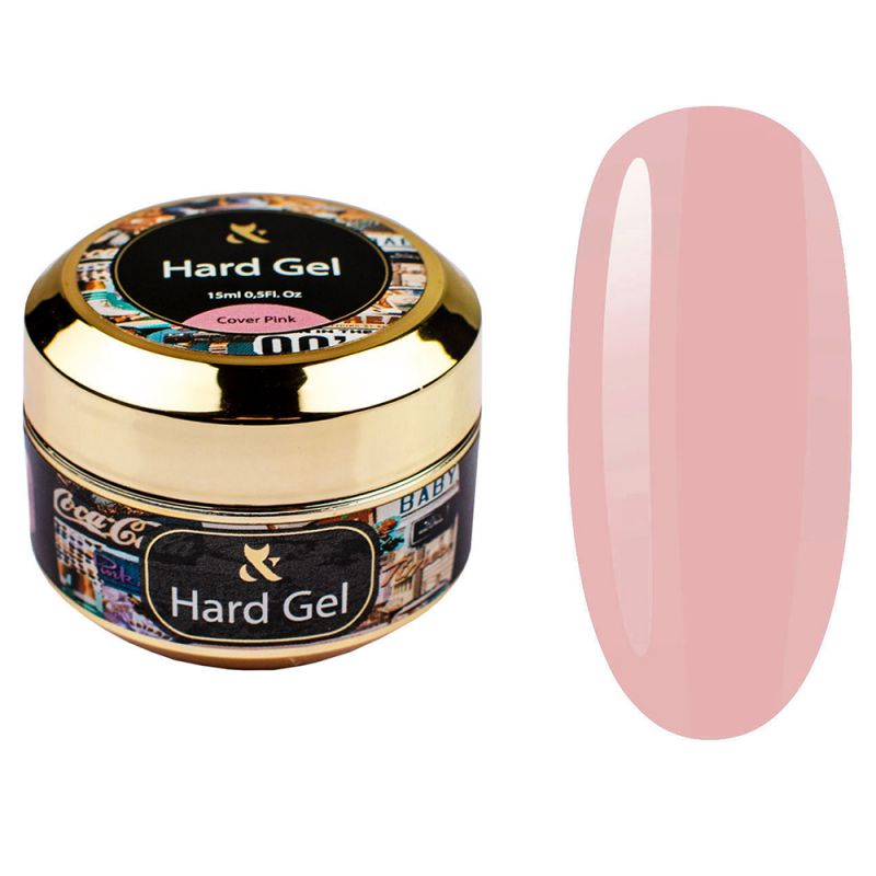 Моделирующий гель F.O.X Hard Gel Cover Pink (розовый) 15 мл