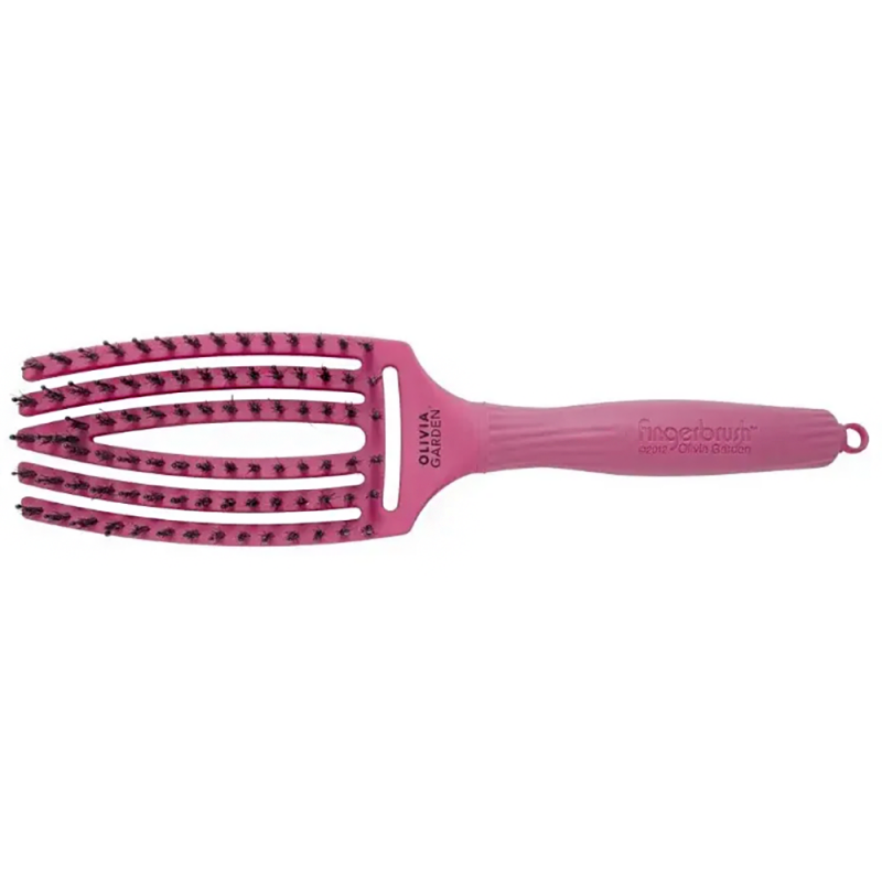 Щітка для укладання Olivia Garden Finger Brush Combo Medium Hot Pink