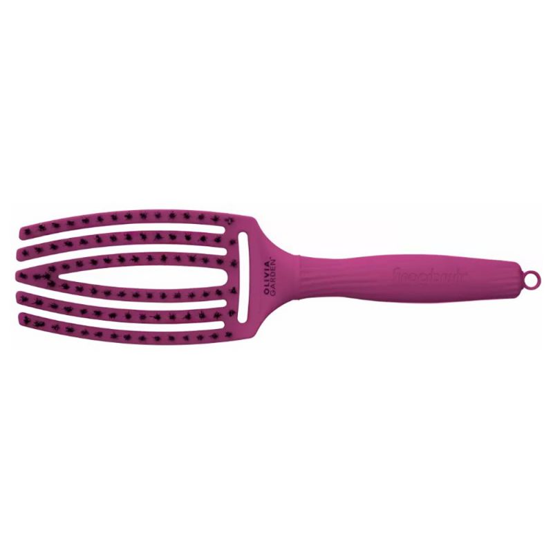 Щетка для укладки Olivia Garden Finger Brush Combo Medium Bright Pink