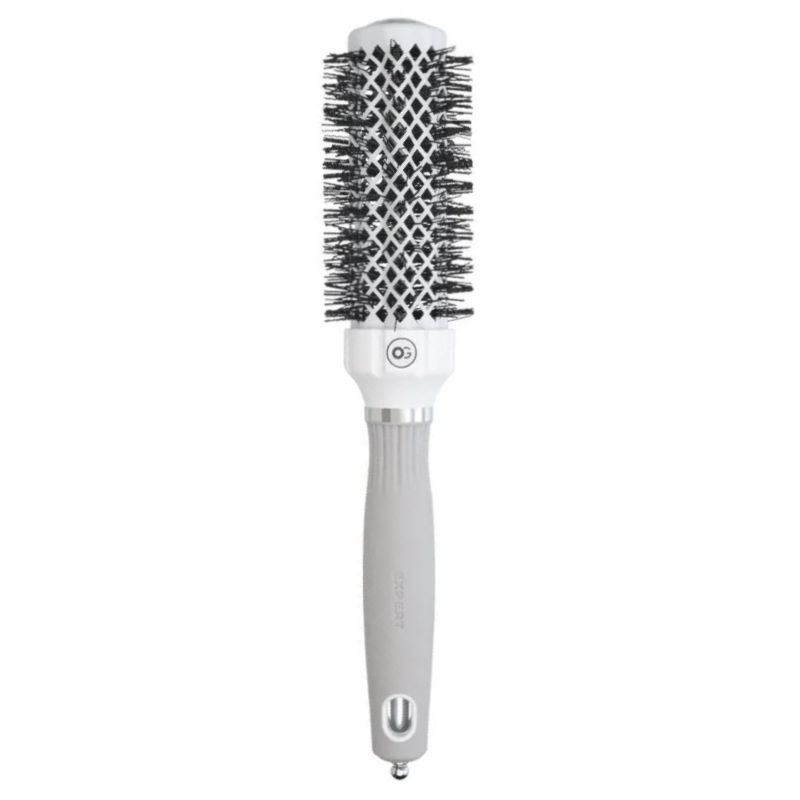 Термобрашинг для волосся Olivia Garden Expert Blowout Shine Round Brush White & Grey 35 мм