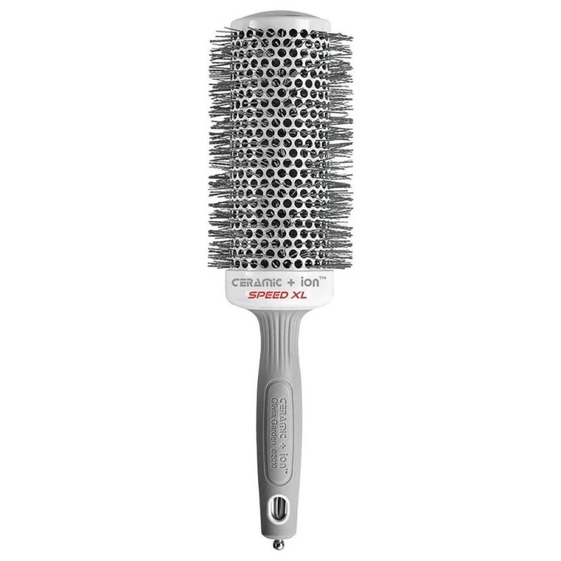 Термобрашинг для волос Olivia Garden Expert Blowout Speed Wavy Wavy Bristles White & Grey + Ion XL 65 мм
