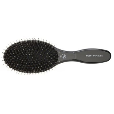 Массажная щетка Olivia Garden Expert Care Oval Boar & Nylon Bristles Black