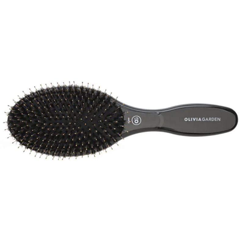 Масажна щітка Olivia Garden Експерт Care Oval Boar & Nylon Bristles Black