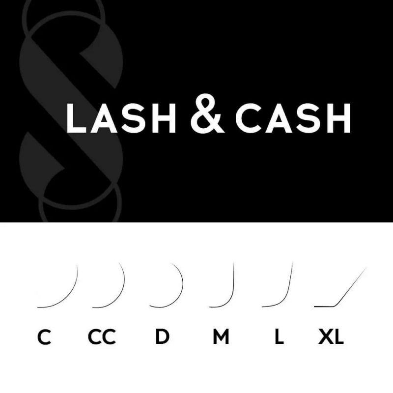 Ресницы для наращивания Sculptor Lash & Cash Mix Black изгиб XL 0.10 (черный, 28 рядов, 7-13 мм)