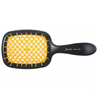 Расческа для волос Janeke 1830 Superbrush The Original Italian Black Yellow