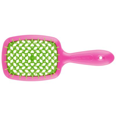 Гребінець для волосся Janeke 1830 Superbrush The Original Italian Pink Green