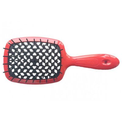 Гребінець для волосся Janeke 1830 Superbrush The Original Italian Red Black