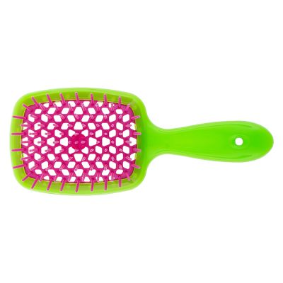 Расческа для волос Janeke 1830 Superbrush The Original Italian Green Pink