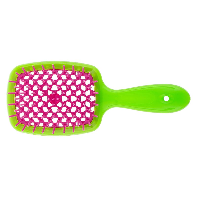 Гребінець для волосся Janeke 1830 Superbrush The Original Italian Green Pink