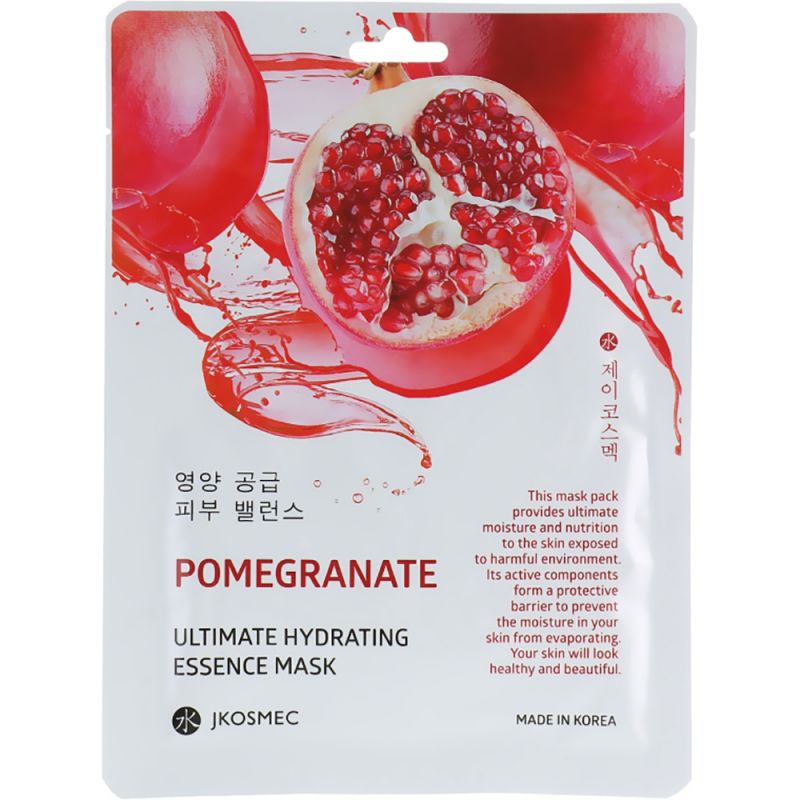 Тканевая маска для лица Jkosmec Pomegranate Ultimate Hydrating Essence Mask (с экстрактом граната)