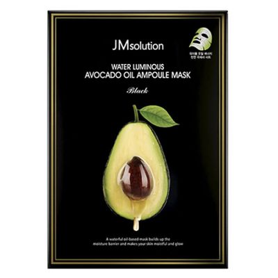 Тканевая маска для лица JMsolution Water Luminous Avocado Oil Ampoule Mask Black 30 мл