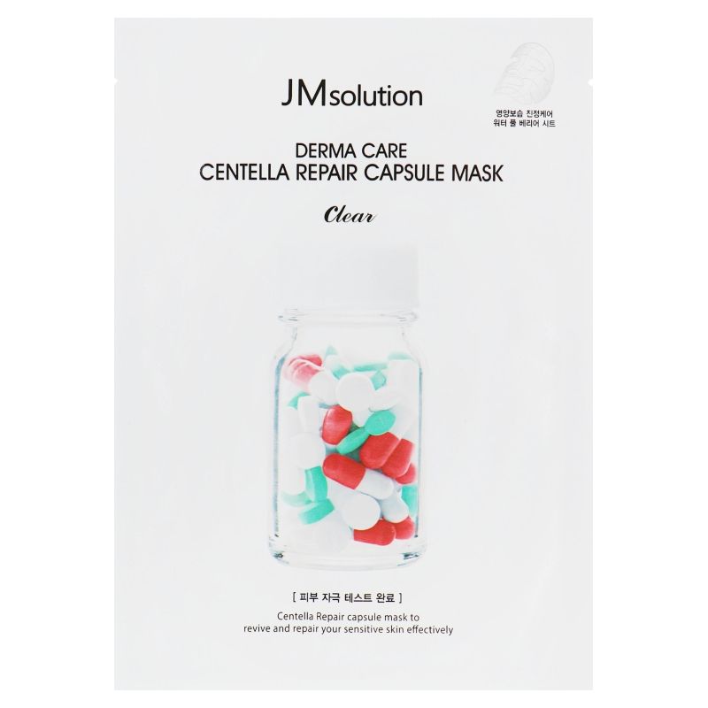Заспокійлива целюлозна маска JMsolution Derma Care Centella Capsule Mask (з центелою азіатської) 30 мл