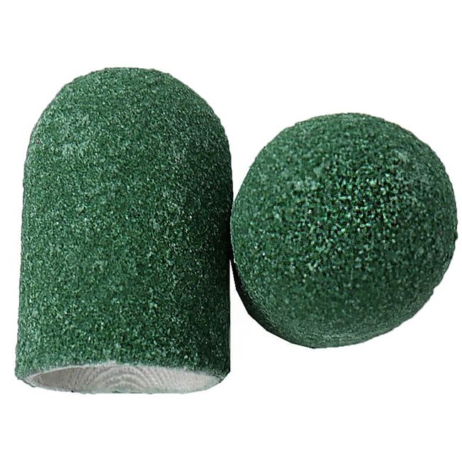 Колпачок абразивный (диаметр 13 мм, абразивность 80 грит, зеленый) 10 штук