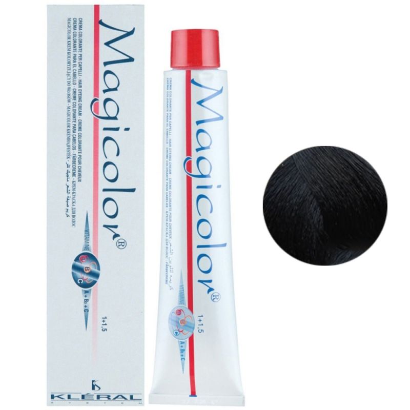 Крем-фарба для волосся Kleral System Magicolor 1.0B (1B) (синій Відень) 100 мл