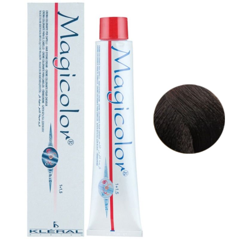 Крем-фарба для волосся Kleral System Magicolor 4.31 (гіркий шоколад) 100 мл