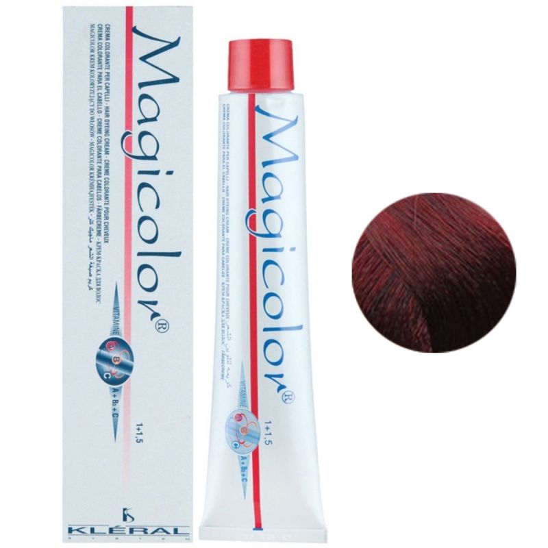Крем-краска для волос Kleral System Magicolor 5.60 (интенсивно-красный светлый каштан) 100 мл
