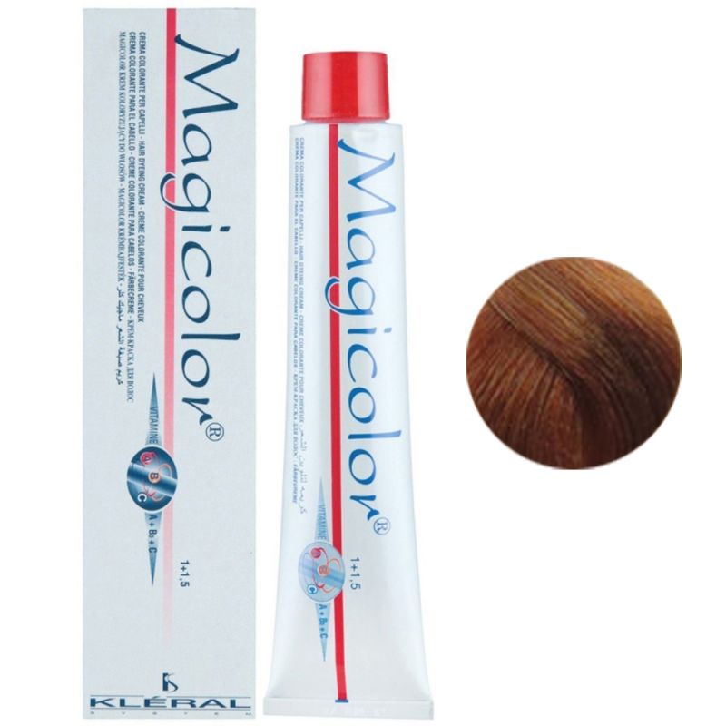 Крем-фарба для волосся Kleral System Magicolor 6.43 (темний блондин тютюнового відтінку) 100 мл