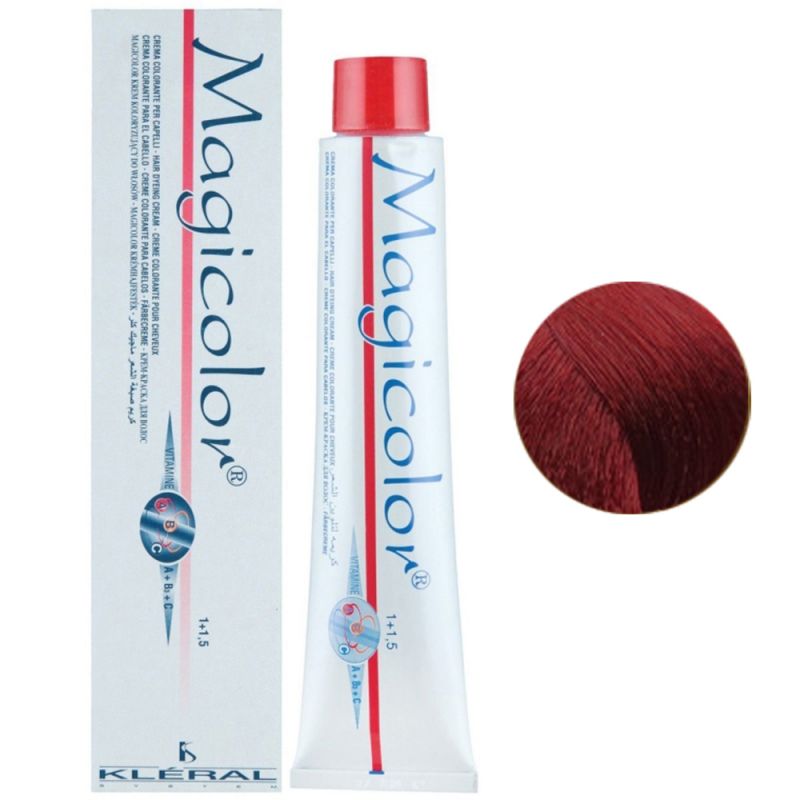 Крем-фарба для волосся Kleral System Magicolor 7.62 (червоно-мідний світлий блондин) 100 мл