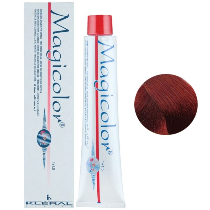 Крем-краска для волос Kleral System Magicolor 77.44 (медный светлый блондин махагон) 100 мл