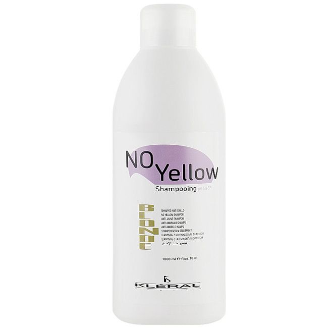 Шампунь для сивого і освітленого волосся Kleral System Anti-Yellow Shampoo 1000мл