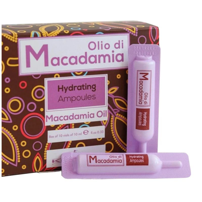 Ампулы для увлажнения волос Kleral System Olio Di Macadamia Hydrating Ampoules 10х10 мл
