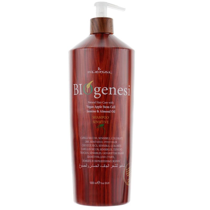 Шампунь для сухих і чутливих волосся Kleral System Biogenesi Sensitive Shampoo 1000мл