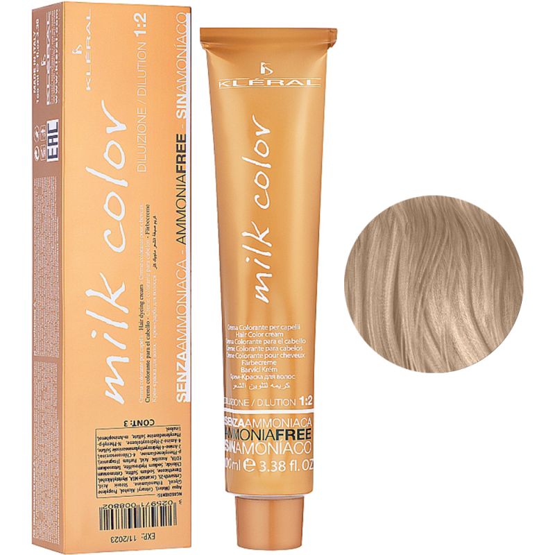 Безаміачна крем-фарба для волосся Kleral System Milk Color 11.9 (пастельний пісок) 100 мл
