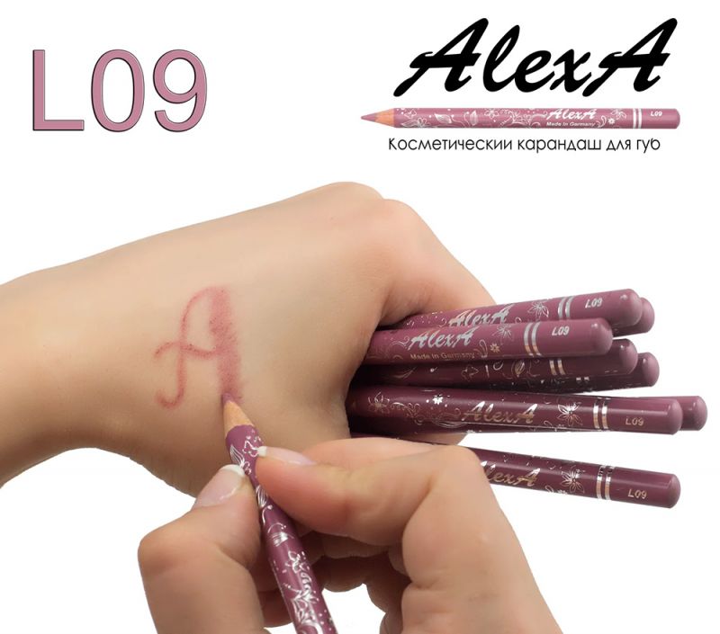 Олівець для губ AlexA Lip Pencil L09 (рожево-ліловий)