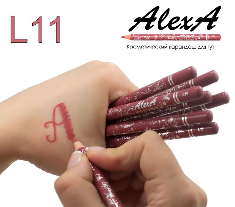 Карандаш для губ AlexA Lip Pencil L11 (брусничный)