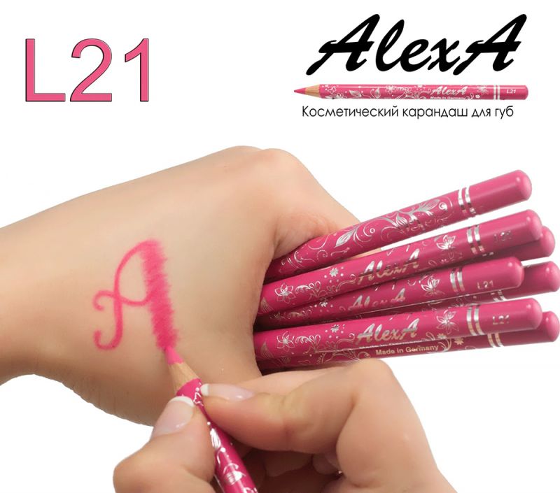 Олівець для губ AlexA Lip Pencil L21 (рожевий Барбі)